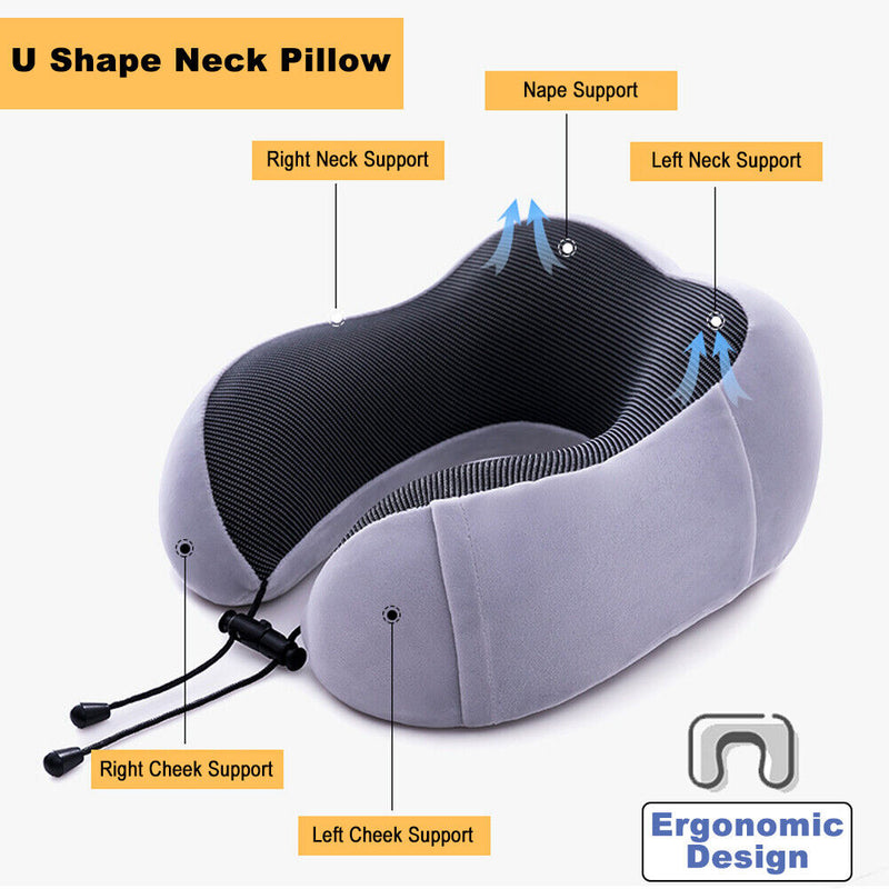 Travel Bundle - 360° Neck Support Travel Pillow